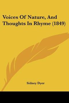 portada voices of nature, and thoughts in rhyme (1849) (en Inglés)