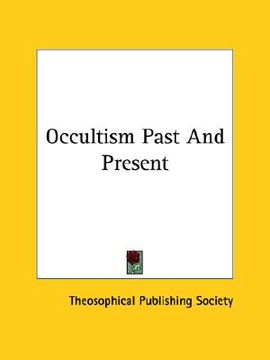 portada occultism past and present (en Inglés)