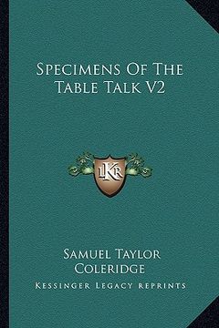 portada specimens of the table talk v2