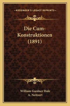 portada Die Cum-Konstruktionen (1891) (en Alemán)