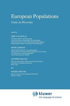 portada european populations: unity in diversity (en Inglés)