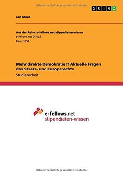 portada Mehr direkte Demokratie!? Aktuelle Fragen des Staats- und Europarechts (German Edition)