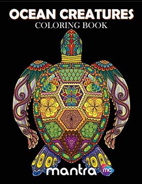 portada Ocean Creatures Coloring Book: Coloring Book for Adults: Beautiful Designs for Stress Relief, Creativity, and Relaxation (en Inglés)