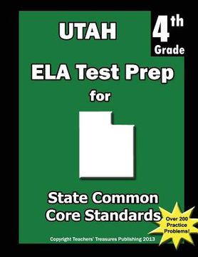 portada Utah 4th Grade ELA Test Prep: Common Core Learning Standards (in English)
