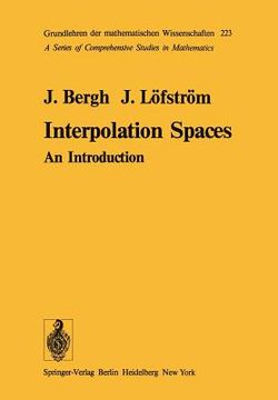 portada interpolation spaces: an introduction (en Inglés)