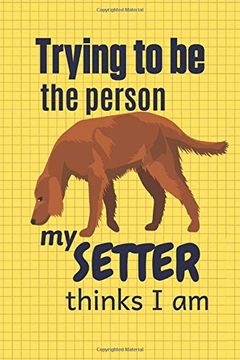 portada Trying to be the Person my Setter Thinks i am: For Setter dog Breed Fans 