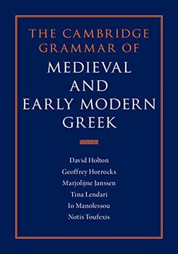 portada The Cambridge Grammar of Medieval and Early Modern Greek 4 Volume Hardback set (en Inglés)