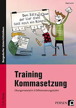 portada Training Kommasetzung: Übungsmaterial in 3 Differenzierungsstufen (5. Und 6. Klasse) (en Alemán)