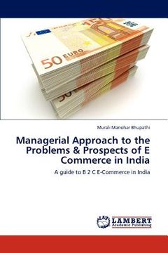 portada managerial approach to the problems & prospects of e commerce in india (en Inglés)