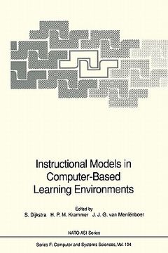 portada instructional models in computer-based learning environments (en Inglés)