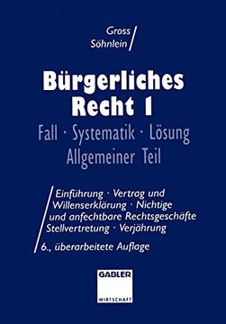 portada Bürgerliches Recht i: Fall · Systematik · Lösung Allgemeiner Teil (en Alemán)