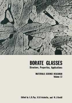 portada Borate Glasses: Structure, Properties, Applications (en Inglés)