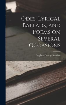 portada Odes, Lyrical Ballads, and Poems on Several Occasions