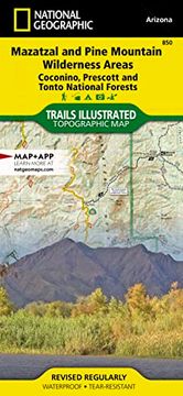 portada Mazatzal and Pine Mountain Wilderness Areas map [Coconino, Prescott, and Tonto National Forests] (National Geographic Trails Illustrated Map, 850) (en Inglés)