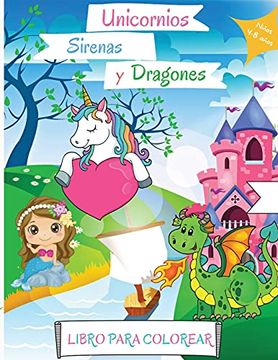 Libro Sirena Libro de Colorear: Libro de Colorear Para Niños de 4