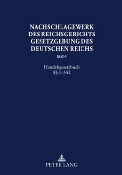 portada Nachschlagewerk des Reichsgerichts –Gesetzgebung des Deutschen Reichs: Handelsgesetzbuch §§ 1-342 (en Alemán)