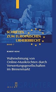 portada Wahrnehmung von Online-Musikrechten Durch Verwertungsgesellschaften im Binnenmarkt (en Alemán)