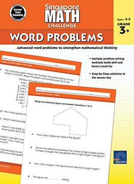 portada Singapore Math Challenge Word Problems, Grades 3 - 5 (en Inglés)
