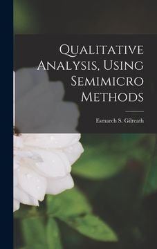 portada Qualitative Analysis, Using Semimicro Methods