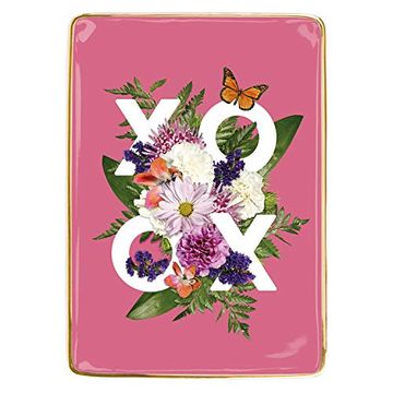 portada Say it With Flowers Xoxo Porcelain Tray (in English)