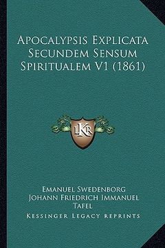 portada Apocalypsis Explicata Secundem Sensum Spiritualem V1 (1861) (in Latin)