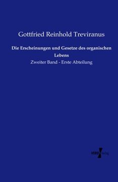 portada Die Erscheinungen Und Gesetze Des Organischen Lebens: Volume 1