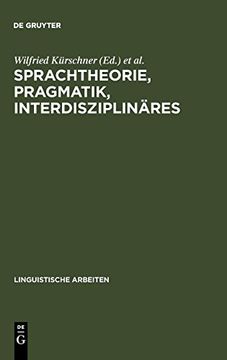 portada Sprachtheorie, Pragmatik, Interdisziplinäres (in German)