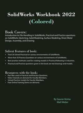 portada SolidWorks Workbook 2022 (Colored) (en Inglés)