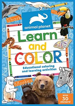 portada Animal Planet: Learn and Color (in English)