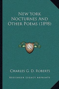 portada new york nocturnes and other poems (1898) (in English)