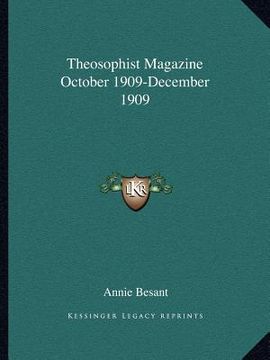 portada theosophist magazine october 1909-december 1909 (in English)