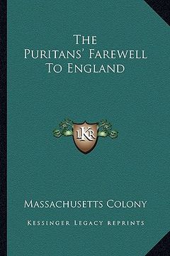 portada the puritans' farewell to england (in English)