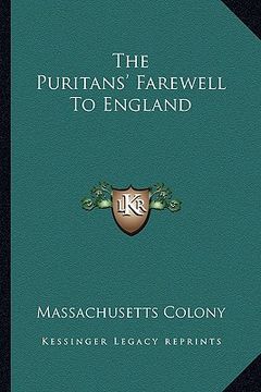 portada the puritans' farewell to england (en Inglés)