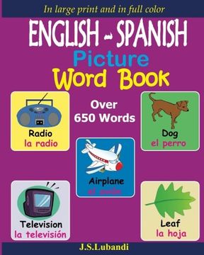 portada English - Spanish Picture Word Book (in Full Color): Volume 1 (in Spanish)