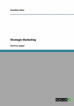portada strategic marketing (in English)