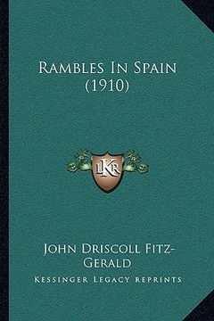 portada rambles in spain (1910) (in English)