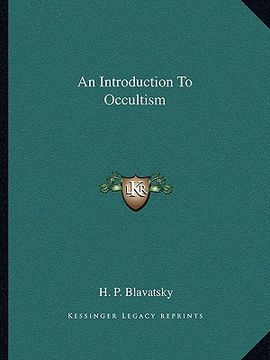 portada an introduction to occultism (en Inglés)