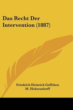 portada Das Recht Der Intervention (1887) (en Alemán)