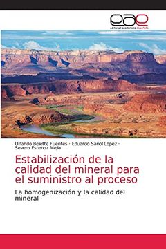 portada Estabilización de la Calidad del Mineral Para el Suministro al Proceso: La Homogenización y la Calidad del Mineral