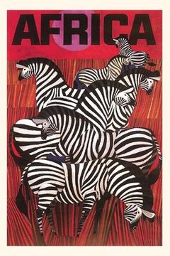 portada Vintage Journal African Zebra Travel Poster (en Inglés)