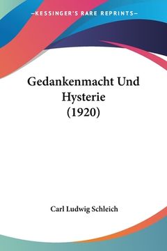 portada Gedankenmacht Und Hysterie (1920) (in German)