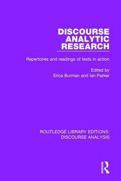 portada Discourse Analytic Research: Repertoires and Readings of Texts in Action (Rle: Discourse Analysis) (en Inglés)