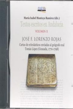 portada Cartas de eclesiásticos enviadas al geógrafo real Tomás López (Granada, 1770-179 (Textos Escritos en Andalucía)