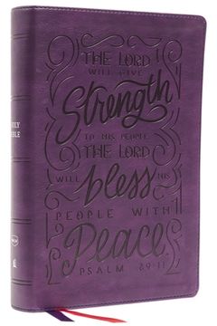 portada Nkjv, Giant Print Center-Column Reference Bible, Verse art Cover Collection, Leathersoft, Purple, red Letter, Comfort Print: Holy Bible, new King James Version (in English)