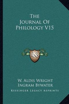 portada the journal of philology v15