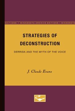 portada Strategies of Deconstruction: Derrida and the Myth of the Voice (en Inglés)