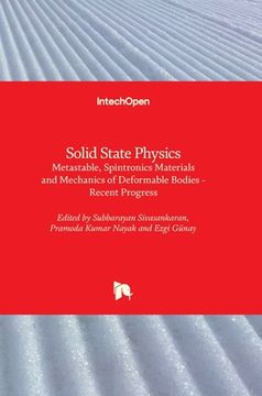 portada Solid State PhysicsMetastable, Spintronics Materials and Mechanics of Deformable Bodies: Recent Progress (en Inglés)
