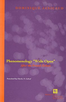 portada Phenomenology "Wide Open": After the French Debate (en Inglés)