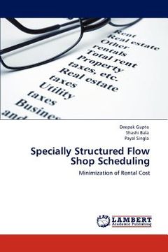 portada specially structured flow shop scheduling