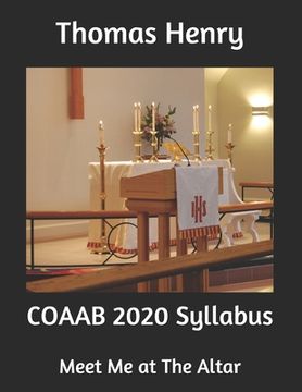 portada COAAB 2020 Syllabus: Meet Me at The Altar